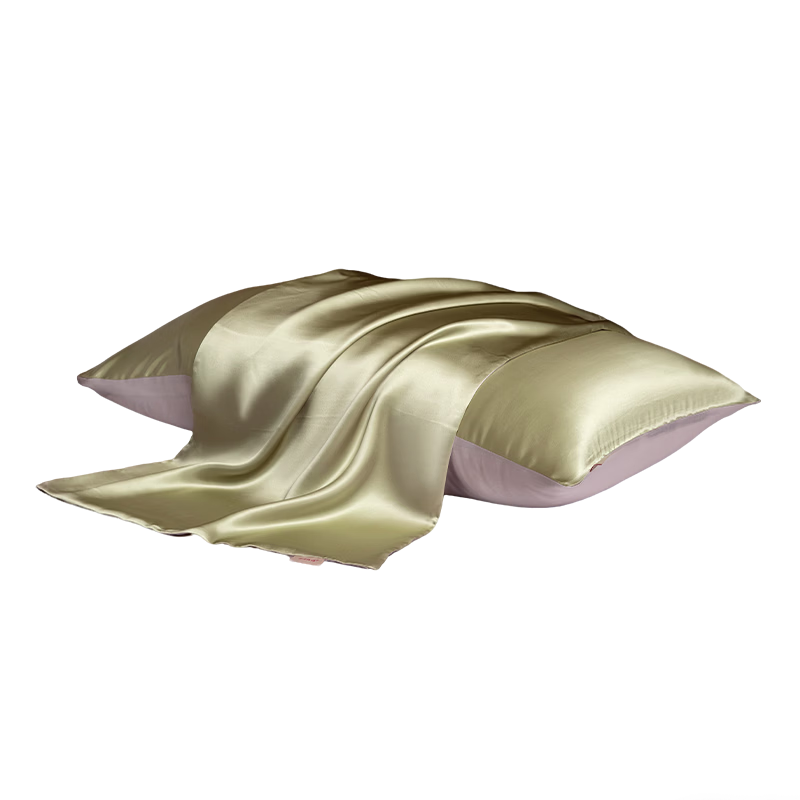 Silk Pillowcase by Canhua Niangniang 100% Mulberry Silk Pillow Core Cover Single Home Travel Luxury Pillowcase Blue Purple