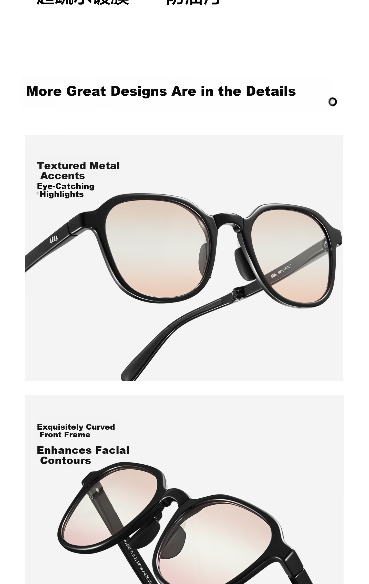 Beneunder Women's Wellington Frame Sunglasses Foldable UV Protection Fashionable Sun Glasses FD003 19