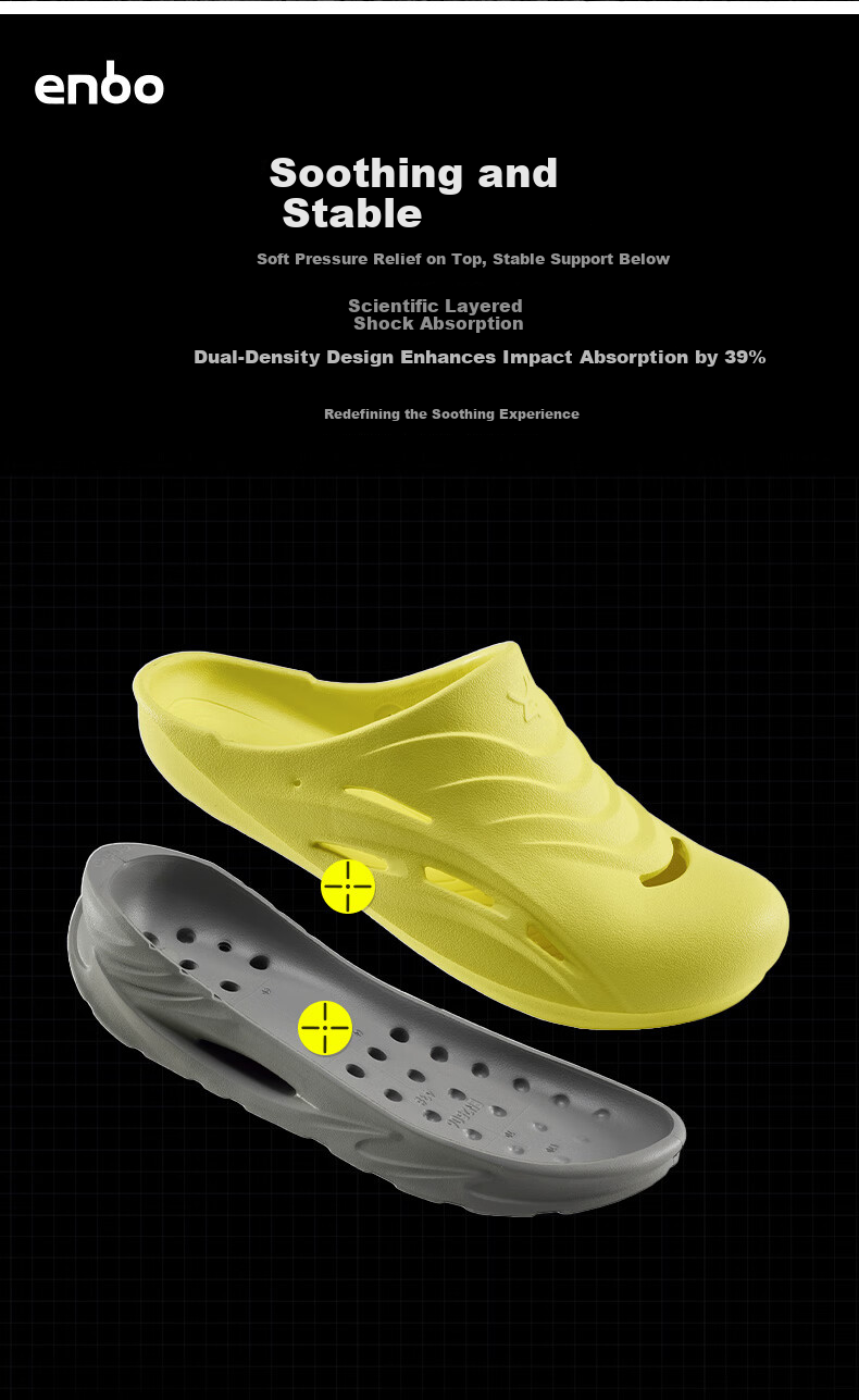 ENBO Thick Sole Hollow Breathable Hole Shoes Comfortable Men's Closed Toe Casual Versatile Beach Shoes Cloud Sand 41 (255mm) 3