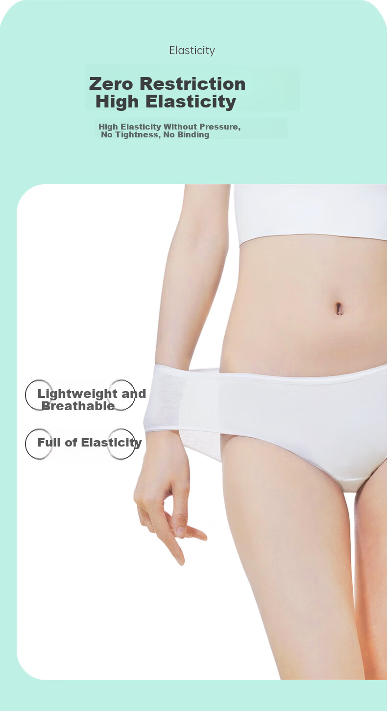 LangSha Disposable Women's Cotton Sterilized Travel Wash-Free Shorts Maternity Postpartum Daily Use Pants 4
