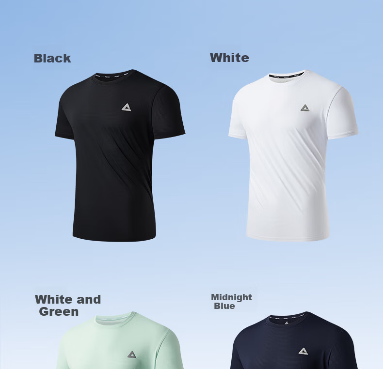 Peak Men's Summer Short Sleeve Quick-Dry Breathable Sports Loose Running Base T-Shirt DF652471 14