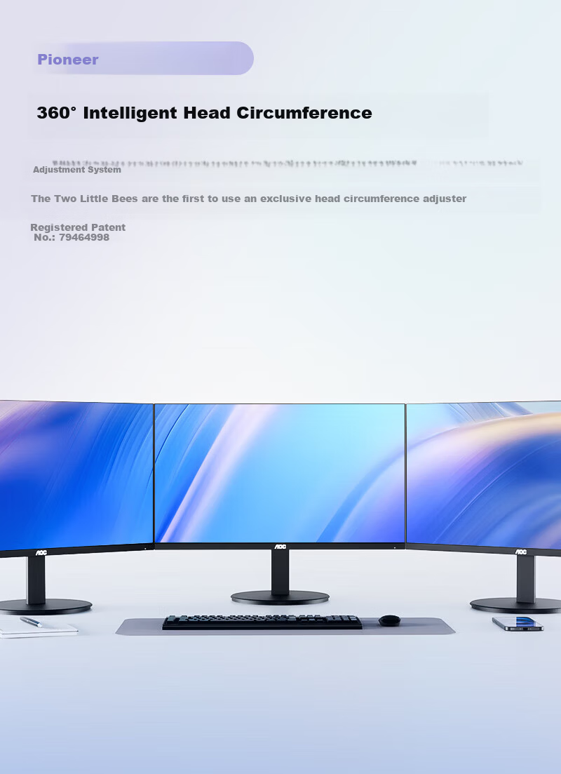 AOC Q24E11 23.8-inch 2K HD IPS Monitor for Laptop External Entertainment Office Design Computer Display 9