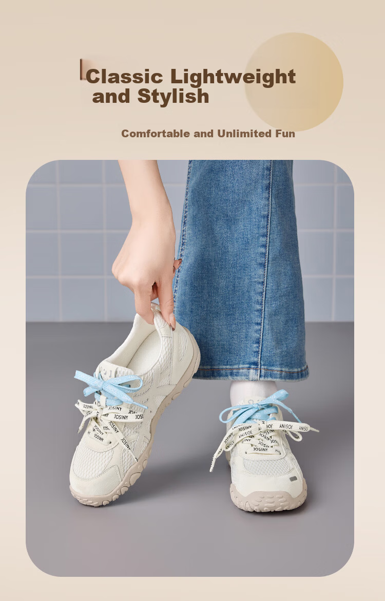 Zhuoshini Thick Sole Derby Shoes 2026 Spring New Women's Mesh Casual Breathable Agan Sneakers Sports Shoes Light Gray Size 38 4