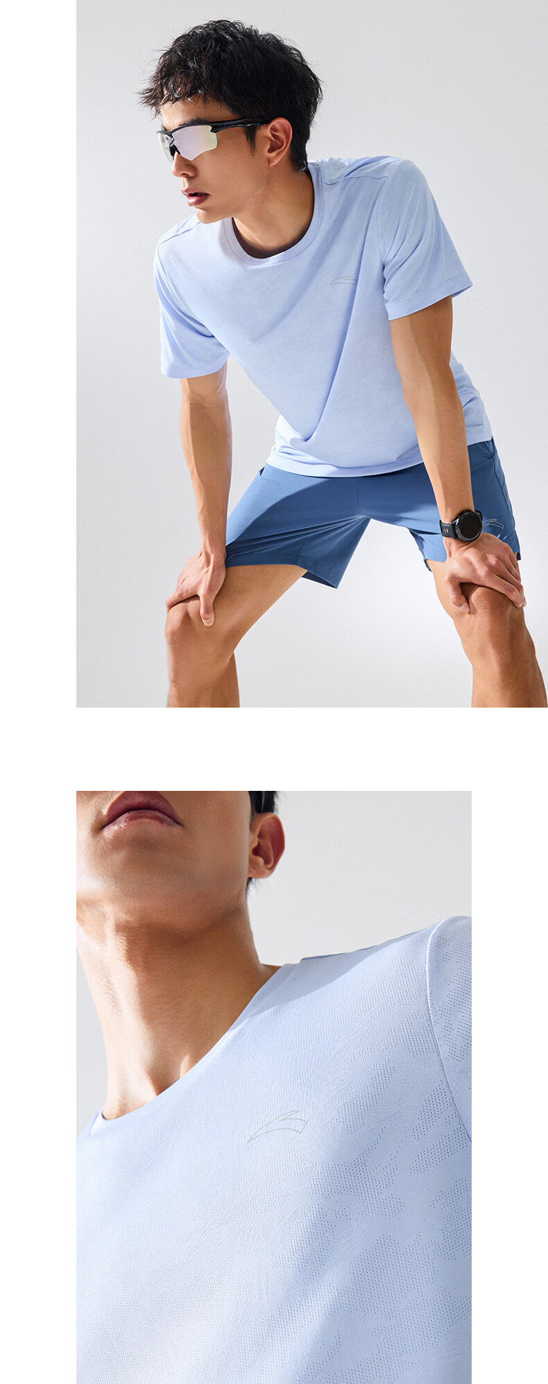 Anta Quick-Dry T-Shirt | Men's Short Sleeve Summer Moisture-Wicking Breathable Training Running Fitness Top 4