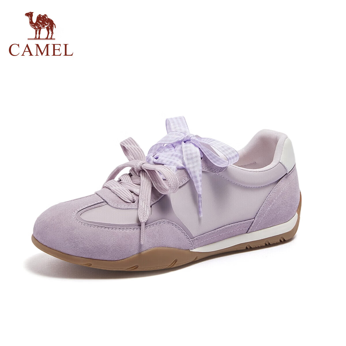 CAMEL Women's Retro Sweet Style Lightweight Comfortable Casual Sneakers L26S577186 Purple Size 35