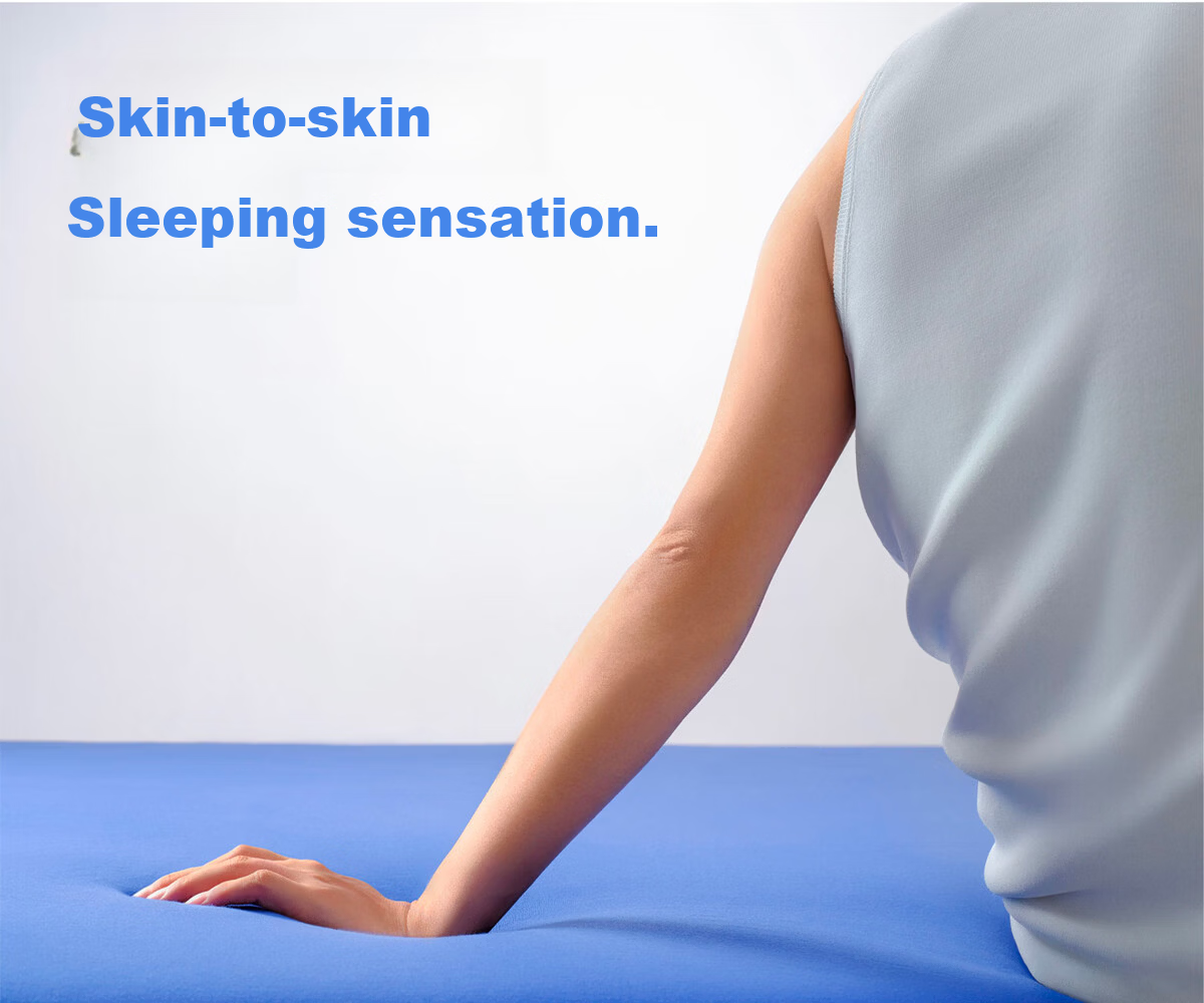 Blue Box Fitted Sheet Mattress Protector Moisture-Wicking Non-Slip Lazy Tencel Fine Denier Modal White 1.2x2m 5
