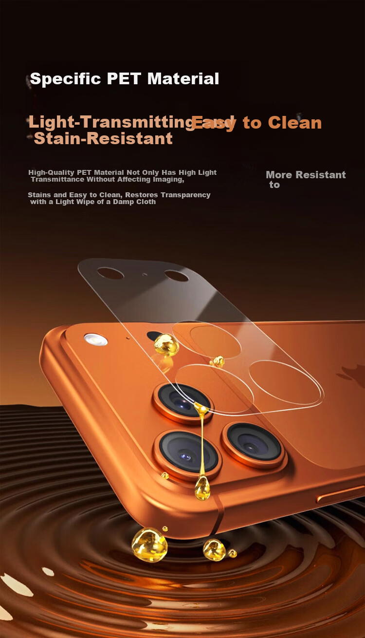 KOOLIFE Compatible with [Two Sets] Apple iPhone 17 Pro Max Lens Protector Base HD Fiber Rear Camera Protective Tempered Glass Lens Film Anti-Drop and Fingerprint Resistant 4