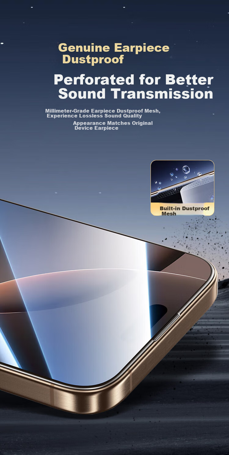 Kulefeng [Corning AR Enhanced Transparency | Dust-Free Instant Application] Suitable for Apple 18 Pro Tempered Glass Screen Protector, IPhone 17 Pro Phone Film, High-Definition Anti-Shatter Shatterproof Protective Film 5