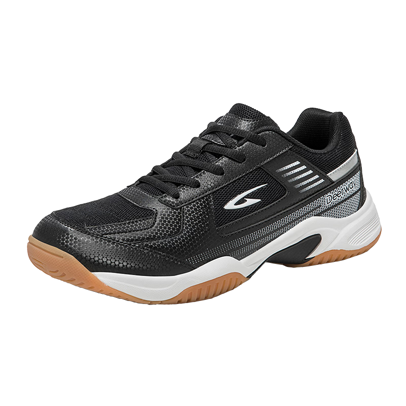 Dareway Badminton Shoes Unisex Student Professional Competition Breathable Durable Non-slip Training Sports Shoes White Black 37