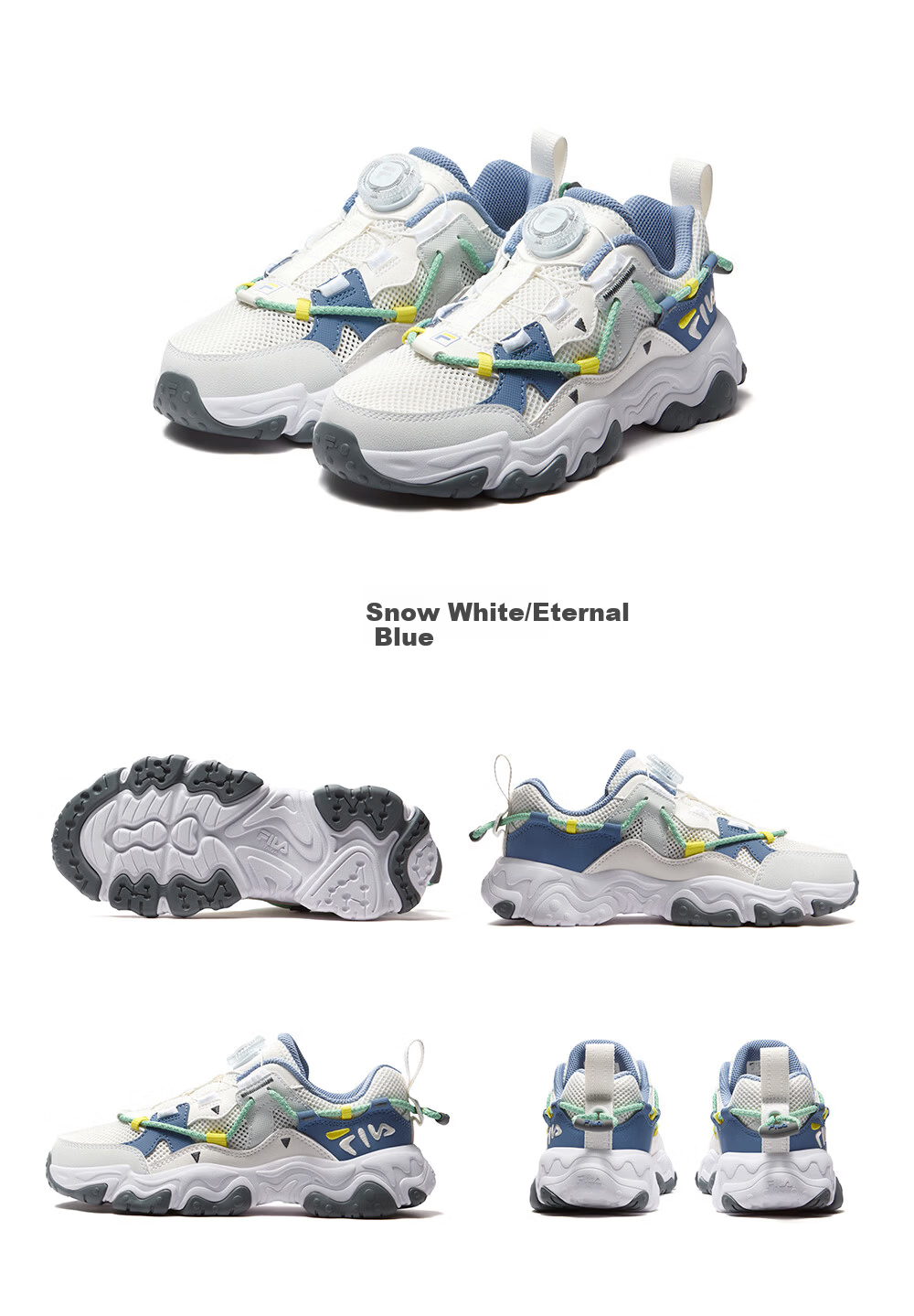 FILA Kids Running Shoes 2026 Summer Boys Girls Youth Sports Cat Claw Sneakers 32