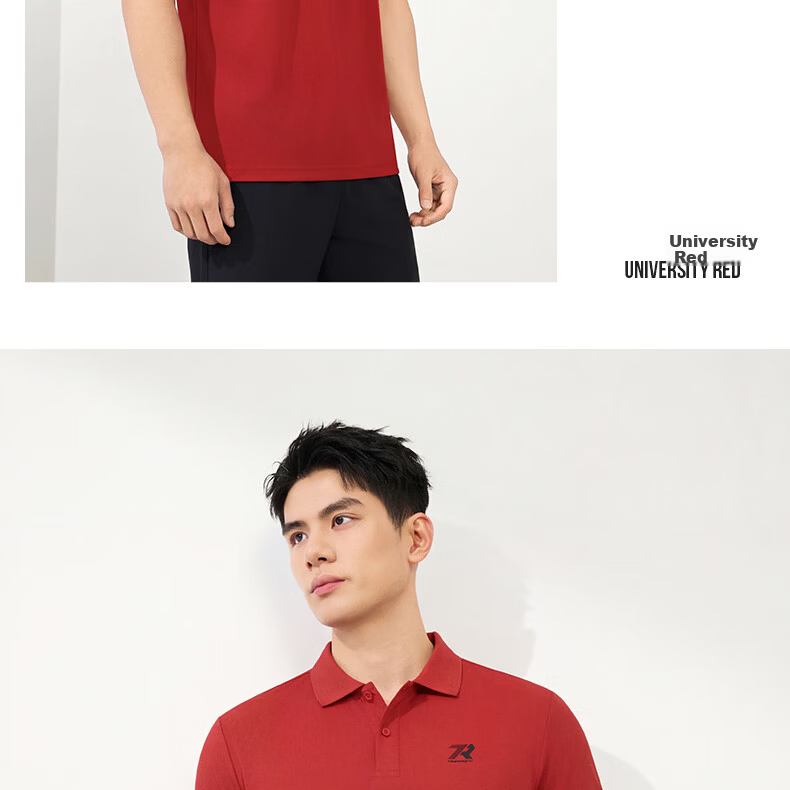 361° Men's Short Sleeve T-Shirt Spring Summer Sports Quick-Dry Running Fitness Polo Shirt 652624109H-5 32