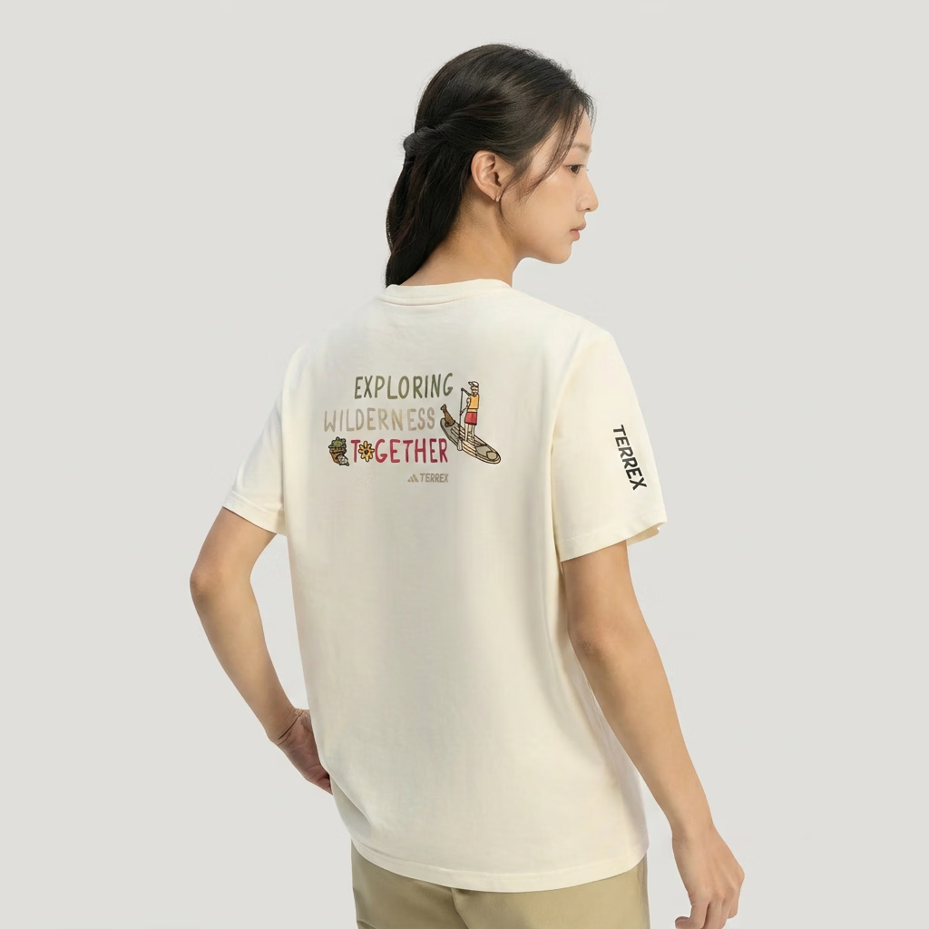 Adidas Outdoor Series Women's MT W GFX T Short Sleeve T-Shirt KE3715 White S