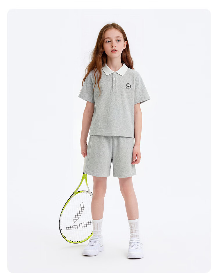 Balabala Boys Short Sleeve Set Children's Mid-to-Large Kids Two-Piece 2026 Spring Summer Quick-Dry Cooling Colorblock 39