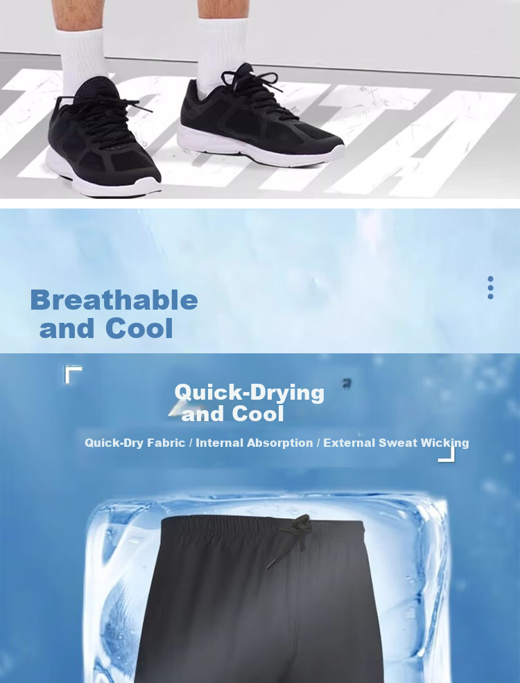 Li-Ning Men's Summer Breathable Lightweight Loose Casual Outdoor Quick-Dry Running Fitness Ice Silk Shorts 2
