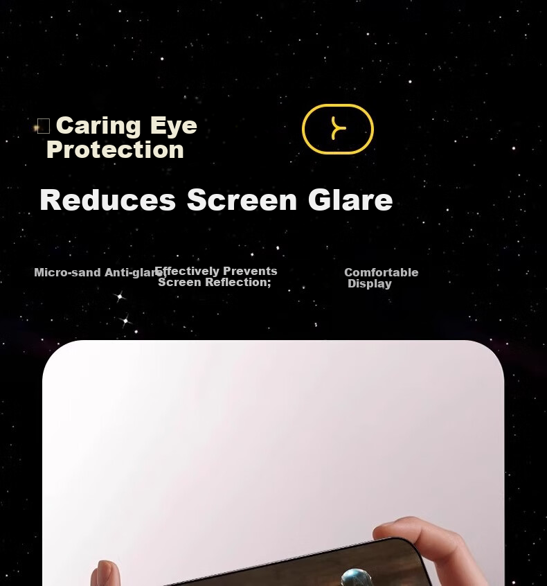 DIVI Matte Anti-Spy Screen Protector for iPhone 16 Pro Max Tempered Glass, Matte Film, Mobile Gaming Anti-Fingerprint Protective Film, 2 Pieces 13