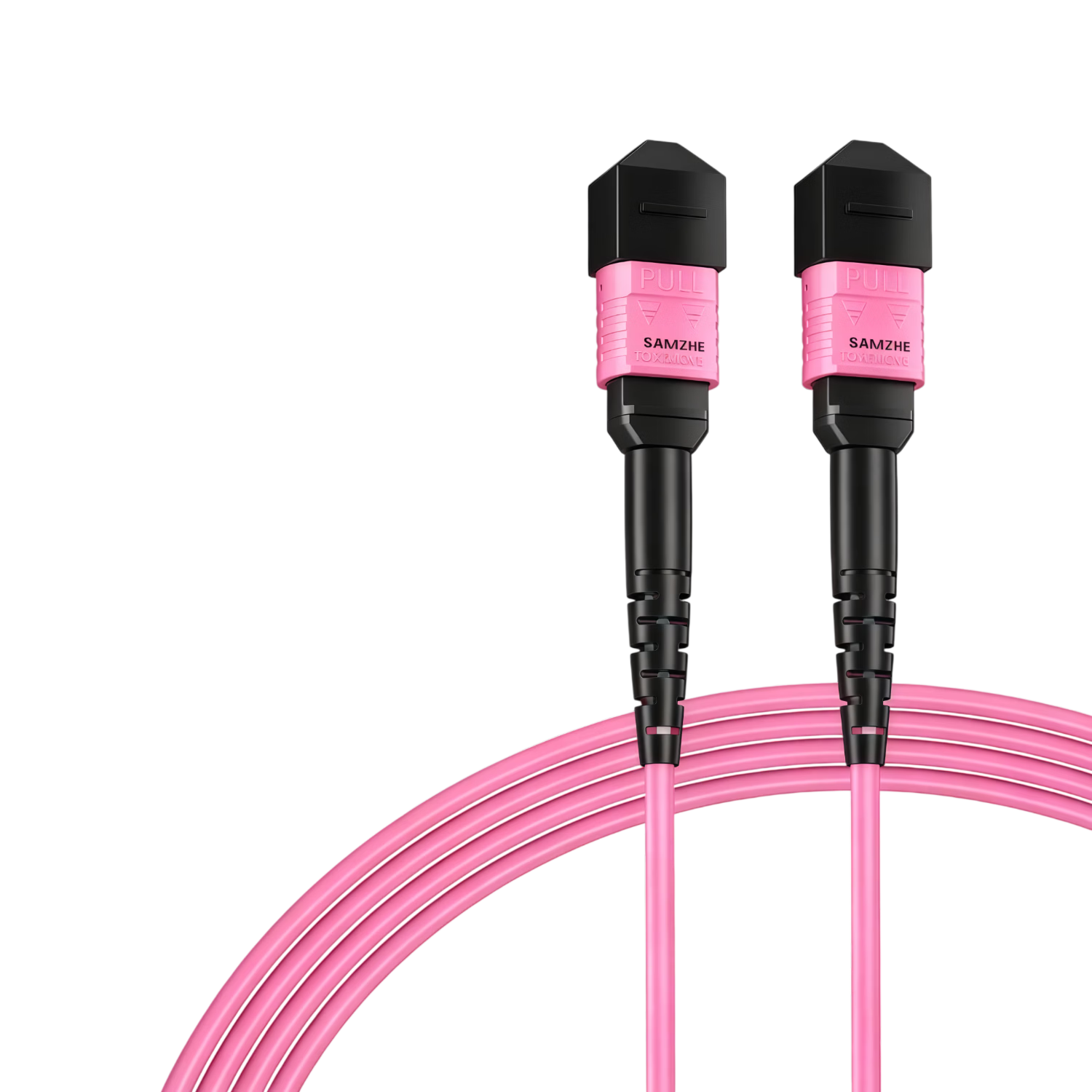 Sanze MPO-MPO Fiber Optic Patch Cord 8-Core OM4 Female 10G Multimode Tail Fiber B Polarity Compatible MTP 40G/100G Bundle Fiber Cable Network Cable 3m G4-PP803