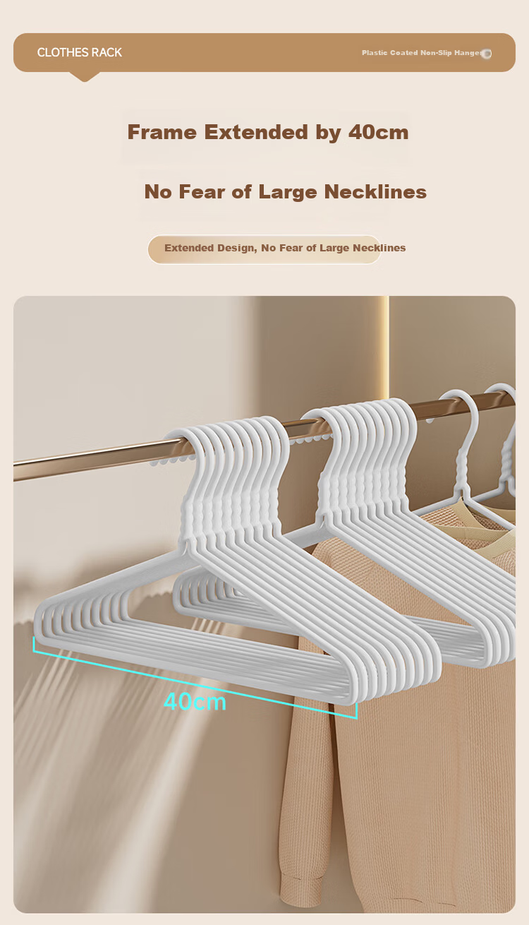 JEKO&JEKO Heavy-Duty Clothes Hangers, Non-Slip And Traceless, for Home Use, Wardrobe Hangers, Drying Rack 6