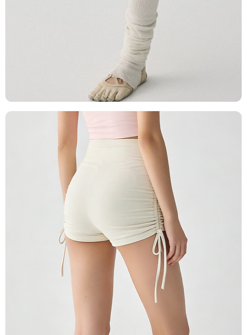 Xueqiman Spring Summer New Quick-Dry Bare-Feel Yoga Shorts for Women Outdoor Running Sports Three-Quarter Pilates Training Fitness Pants 15