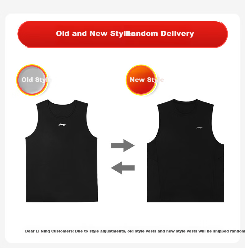 Li-Ning Sleeveless Sports Running Quick-Dry Vest for Men and Women Yoga Fitness Breathable Cool Base Layer Martial Arts M Black 1