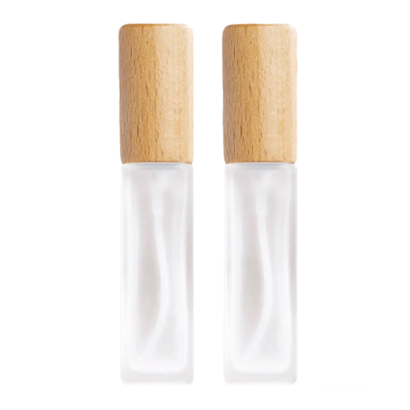 Chense Perfume Dispenser Bottles (2 Pieces * 10ml), High-End Portable Glass Pump Spray Bottles, Travel Refillable Empty Bottles