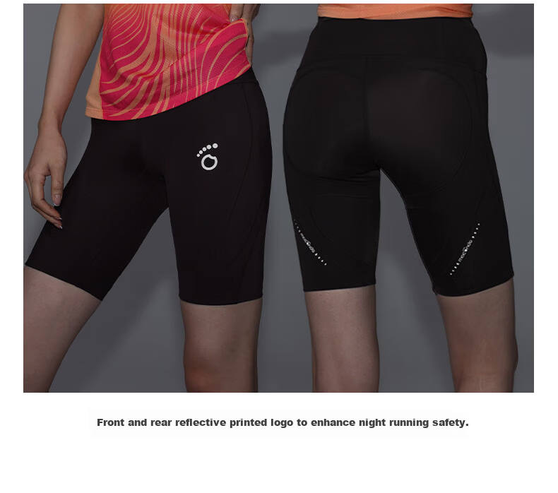 Macondo 7th Generation Marathon Running Compression Shorts with Support, Three Pockets, Sweatproof Phone Compartment, Black, Men's L 8