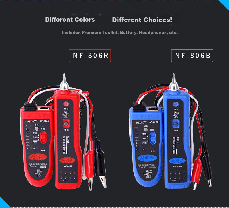 Smart Mouse NF-806R Cable Tracker Network Tester Wire Tracker Cable Tester Network Cable Locator 7