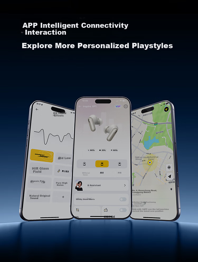 BASEUS Inspire XP1 In-Ear True Wireless Bluetooth Earphones Noise Cancelling Compatible with Apple Huawei OPPO Phones Sound by Bose Acoustic Architecture 40