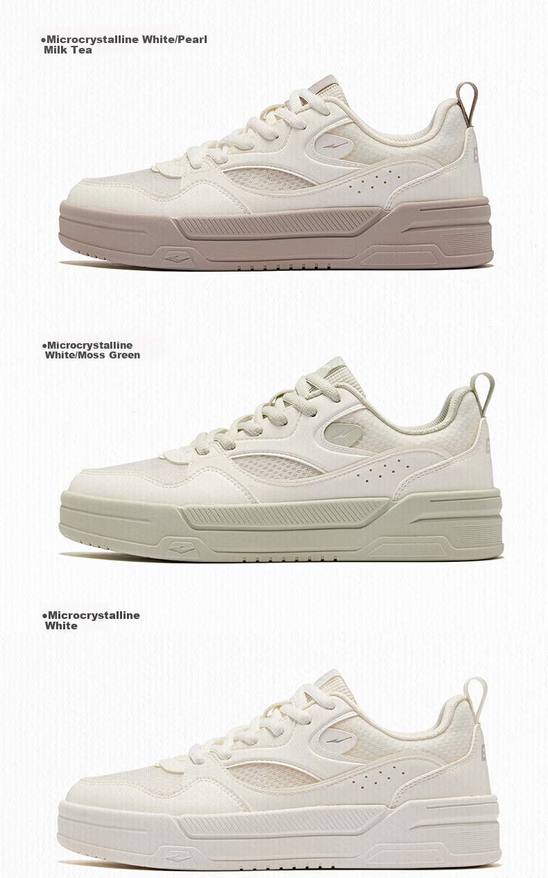ERKE Women's Sneakers 2026 Summer New Comfortable Breathable Thick Sole Height Increasing Casual Sports Shoes | Banxia 4 8