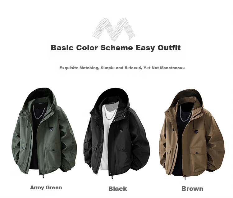 MARK FAIRWHALE Men's Spring and Autumn Military Green Workwear Jacket Loose Casual Shirt L 4