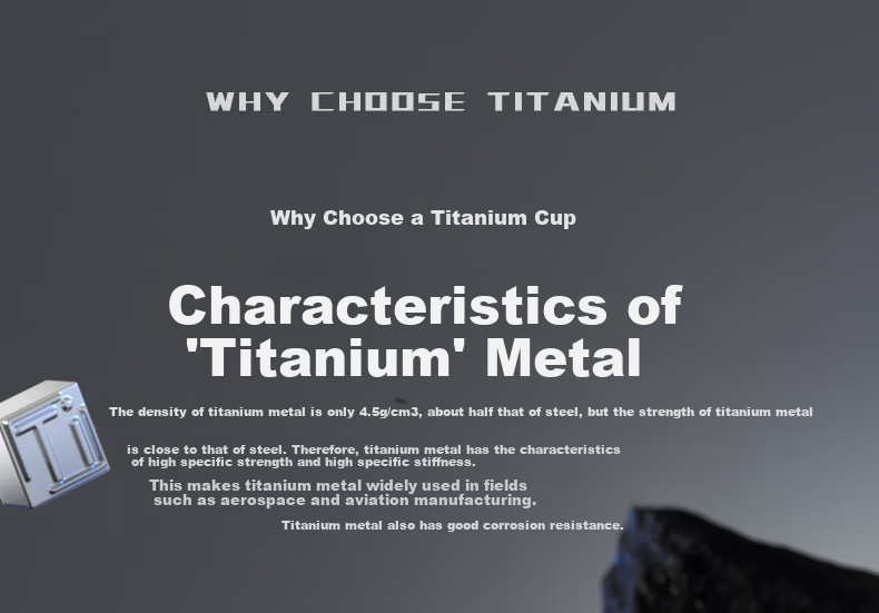 TOMIC Pure Titanium Insulated Travel Mug Small Portable Tea Cup Pocket Cup Car Office Outdoor Birthday Gift 6