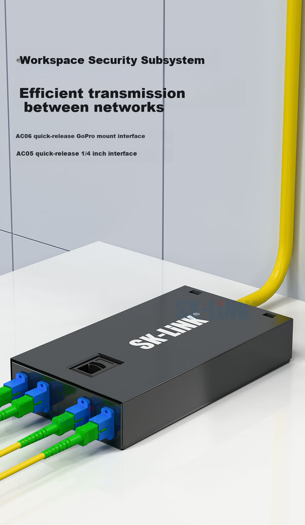 SK-LINK Fiber Optic Patch Cord FC-FC Single Mode Single Core Gigabit Ten-Gigabit FC/APC-FC/UPC Broadcast Dedicated Fiber Optic Cable Low Smoke Halogen-Free 3m SK-TXSM-FCFC3M(A-U) 8