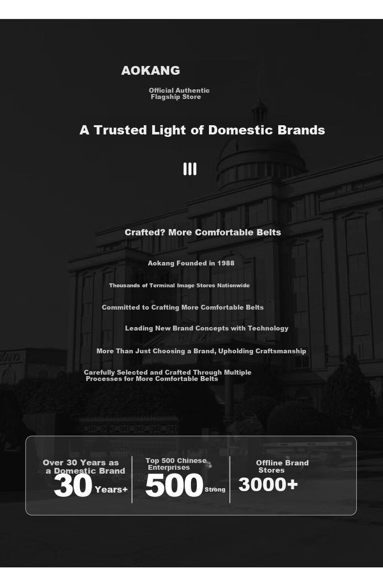 Aokang Men's Genuine Leather Belt, Toothless Inner Wear New Cowhide Business Waist Belt, Gift for Father and Men 12