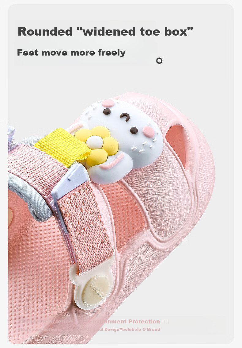 Balabala Kids Slippers Boys Summer Toddler Girls Closed-Toe Home Shoes Outdoor Baby Clog Sandals Children Cool Slippers 4