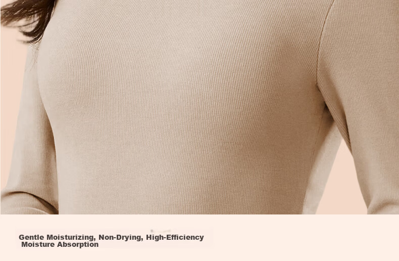 Urban Beauty Women's Thermal Fleece Loungewear 25th Anniversary Autumn Winter Long Sleeve High Elastic Anti-Static Comfortable Baselayer Top 6