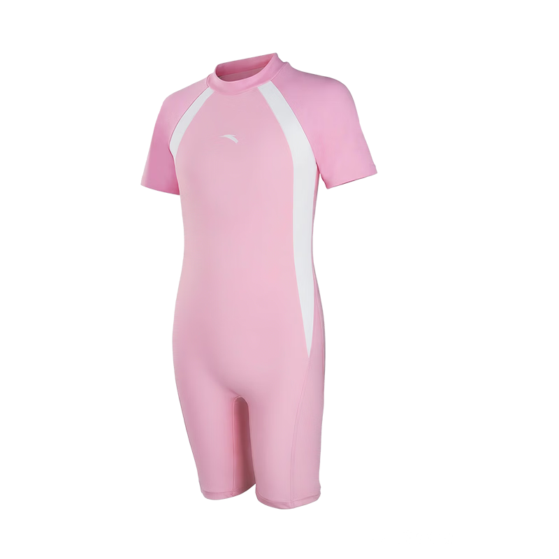 ANTA Kids Girls 2026 New One-Piece Square-Leg Swimsuit Children's Thermal Beach Sun Protection Swimwear
