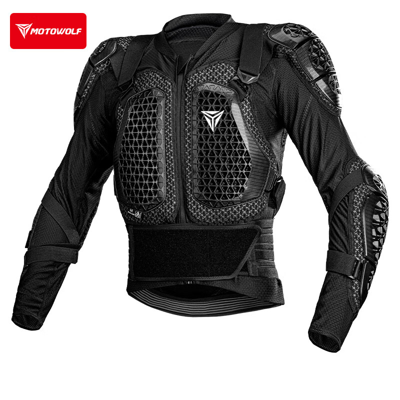 MOTOWOLF Motorcycle Crashproof Armor Suit Off-road Bike Riding Chest and Back Protective Gear Full Set