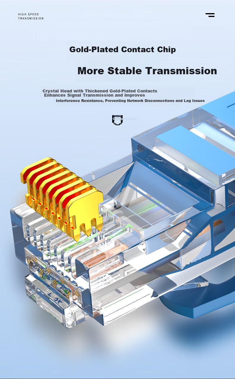 Guanghang Cat5e UTP Ethernet Cable 5m High-Speed Gigabit Network Patch Cord Blue GH-5EBL5 3