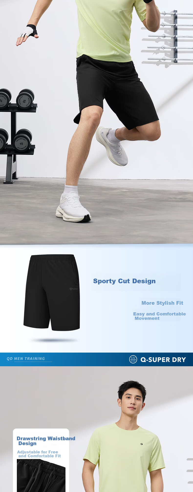 Jordan Men's Sports Shorts 2026 Summer Breathable Quick-Dry Moisture-Wicking Woven Five-Point Casual Pants 3