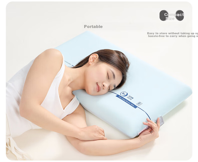 Hengyuanxiang A-Class Deep Sleep Neck Support Slow Rebound Memory Foam Pillow Core Adult High Pillow 12cm [Single] 10