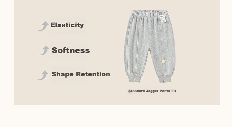 Balabala Kids Pants Boys Girls 2026 New Spring Autumn Baby Warm Casual Sports Cartoon Trendy Pants 3