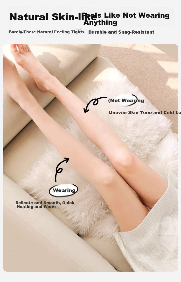 Urban Beauty 200g Light Leg Magic Tights Women Autumn Winter Fleece Thickened Nude High Waist Slimming Footed Stockings 4