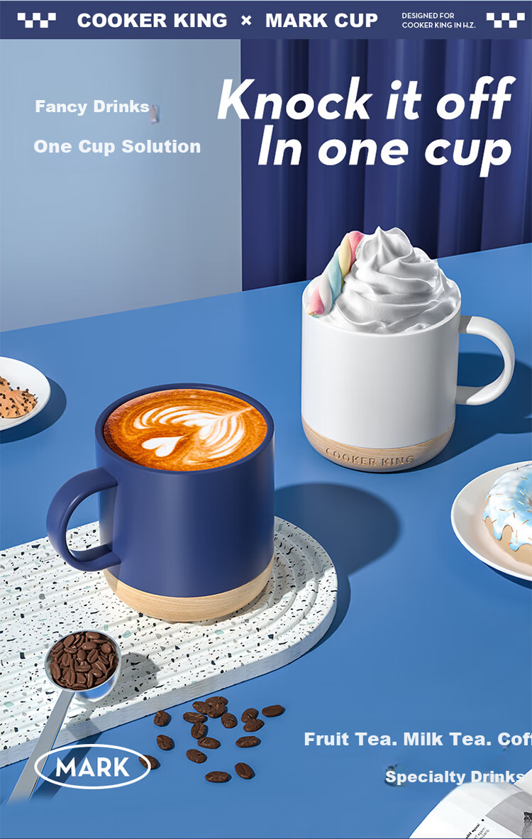 Chuida Huang Ceramic Mug New Cute Couple High-Temperature Healthy Porcelain Mug 350ml Scarf Cat 6