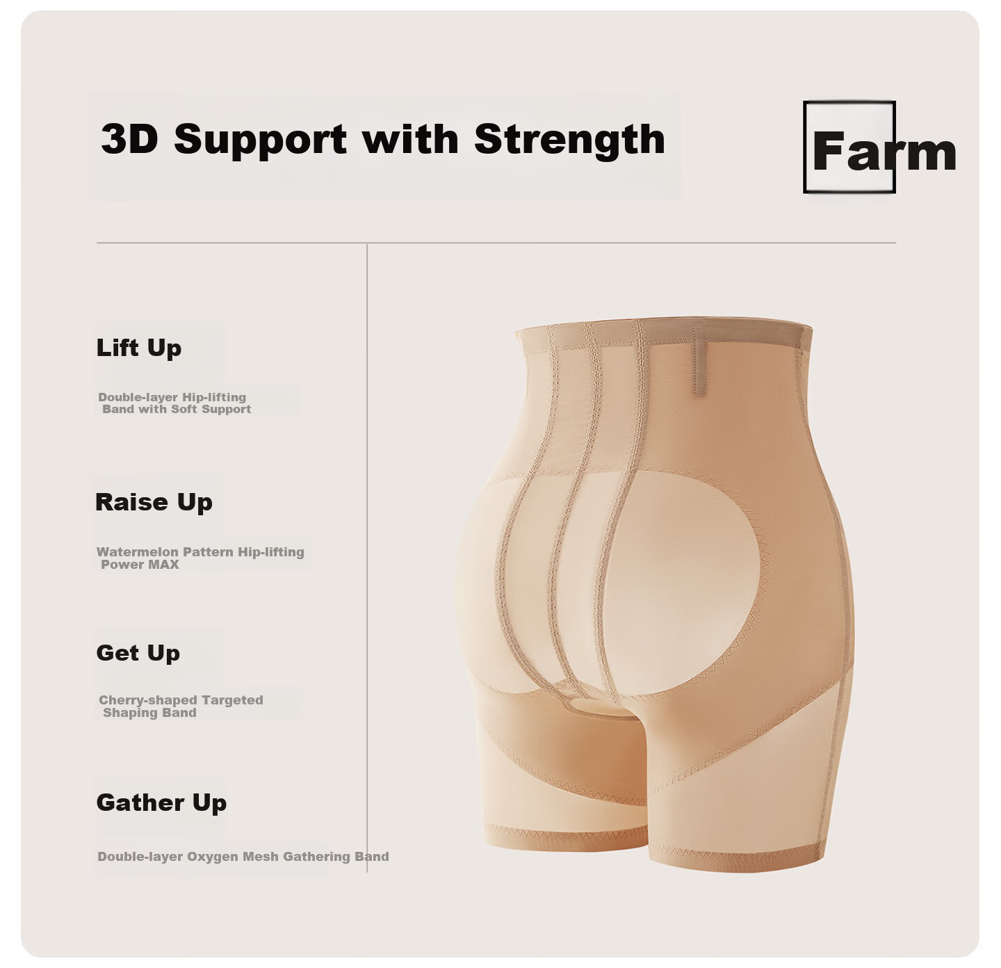 Youkeshu S+ Bandage Abdomen Tummy Control Strong Hip Lift 7A Antibacterial Silk Crotch Seamless Waist Shaping Safety Shorts 19