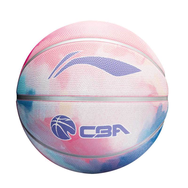 LI-NING Kids Basketball 6-12 Years Indoor Outdoor Tie-Dye Blue Pink Youth Size 5 Basketball 103-1
