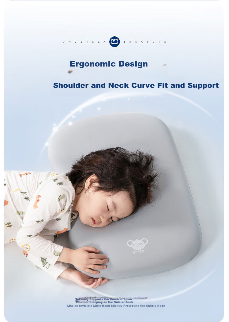 M·JBABY I1pro Space Meteorite Pillow, Skin-Friendly Memory Foam Pillow, Student Single Pillow Core, Antibacterial And Removable Washable, for Ages 10 And Above 11