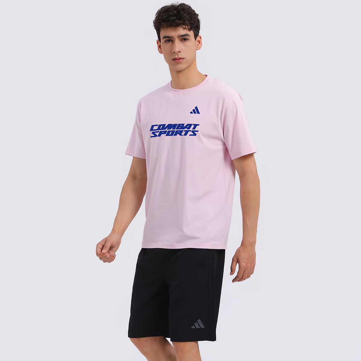 Adidas Men's Short Sleeve 2026 New Casual Sports Breathable Fashion Versatile Crew Neck T-Shirt Black/White S 8
