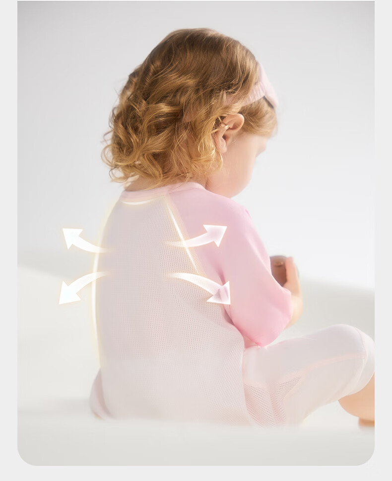 Babycare Newborn Spring Summer Soft Milk Skin Belly Protection Sleeping Bag Legged Sleeping Bag 5-Sleeve Mint Bubble Size 100 (95-105cm) 17