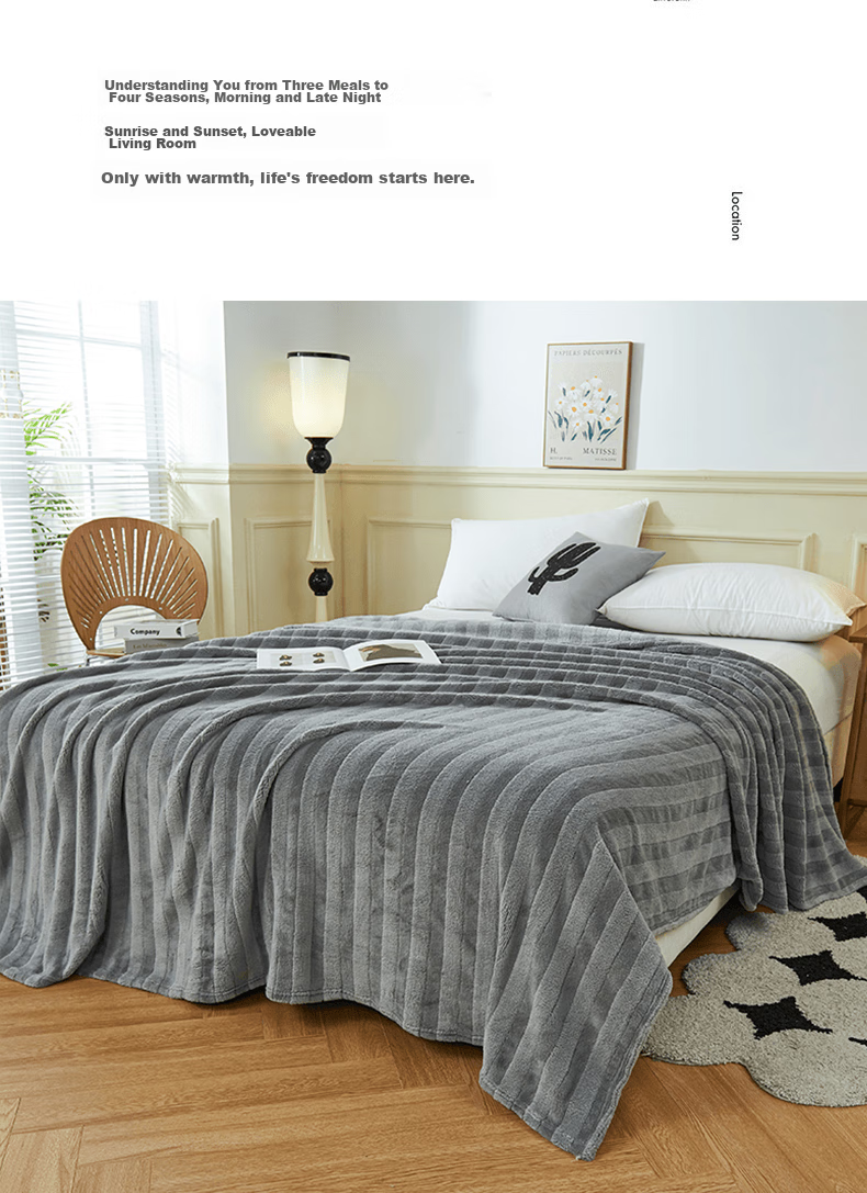 Sanli Blanket Bed Cover Office Nap Student Dormitory Children's Flannel Throw Blanket 100*120 12
