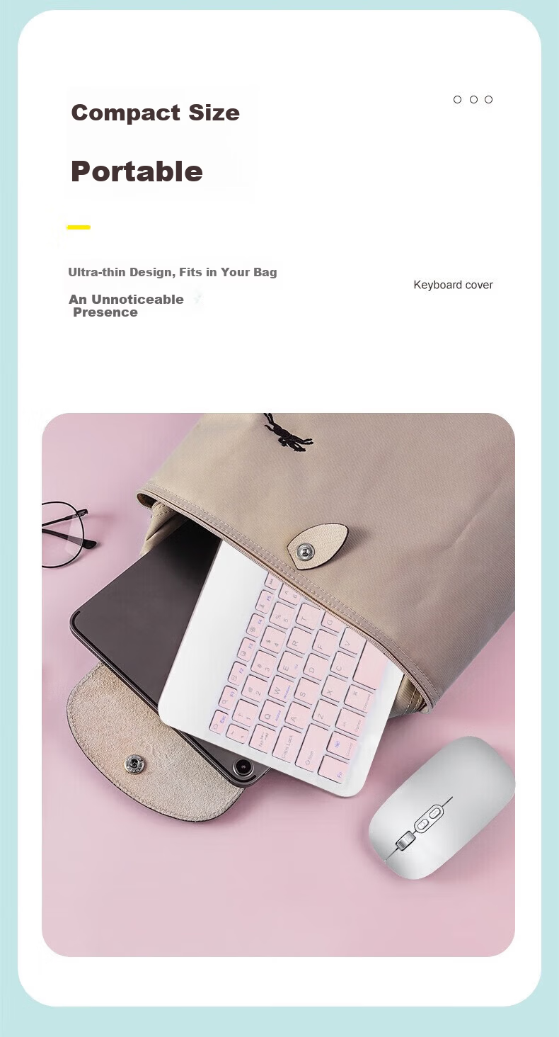 Soyin Apple iPad Pro Keyboard Protective Case 11-inch Magic Keyboard Mouse Set 2022/21/20/18 Models Tablet Stand Bluetooth External with Stylus Pen 25
