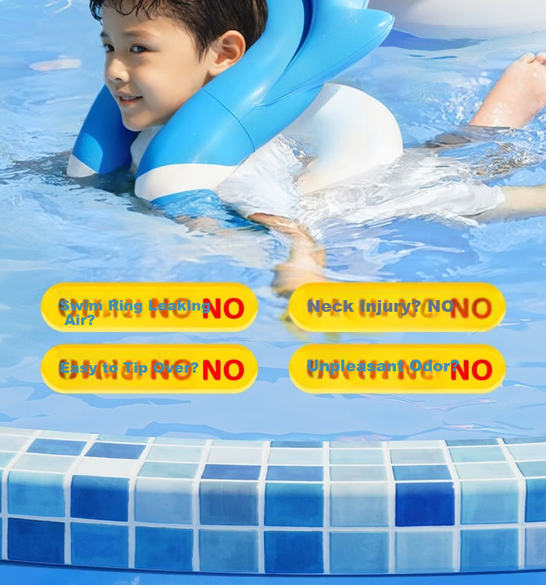 Li-Ning Kids Swimming Ring for Boys and Girls, Age 3+, Thickened Underarm Life Buoy, Baby Swim Gear 6